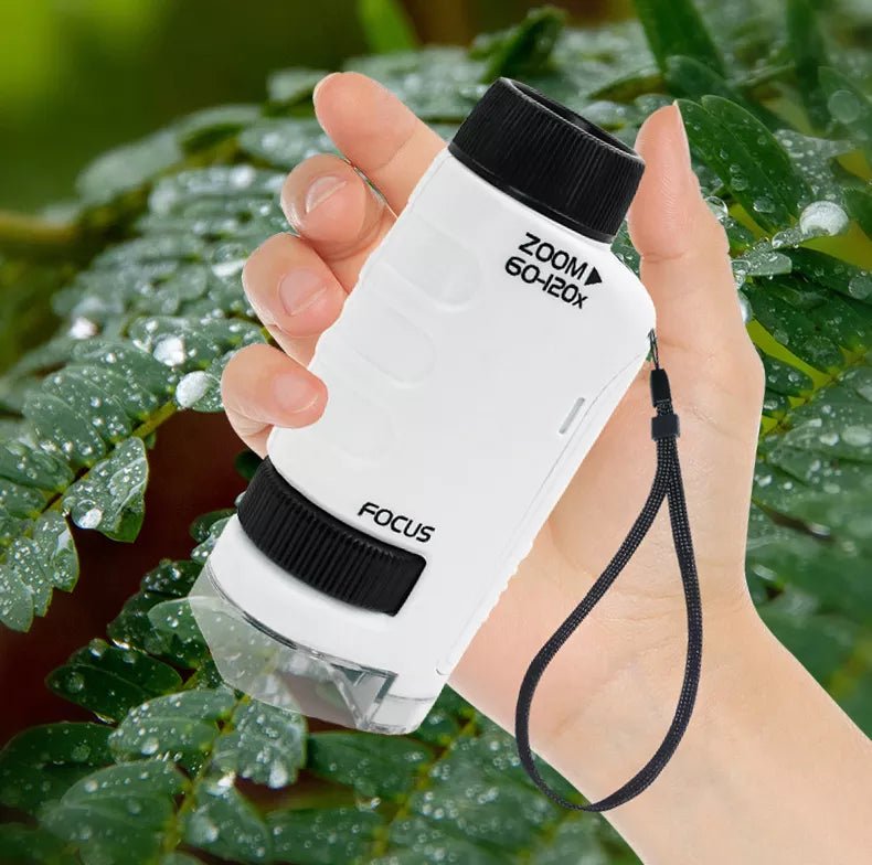 60-120x Educational Pocket LED Microscope Kit