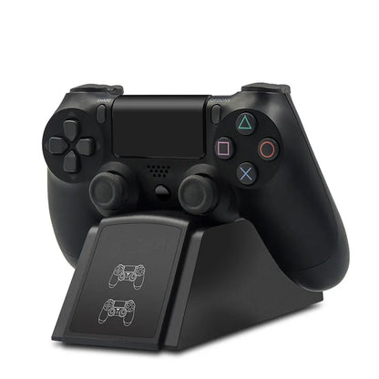 Dual USB Fast Charging Dock Station for PS4 Controllers