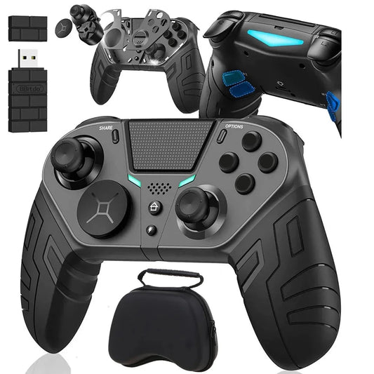 Wireless Joystick Controller with Customizable Direction Pad PS4 PS3 PC Mobile TV