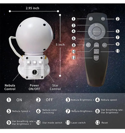 Galaxy Star Astronaut Nebula Projector