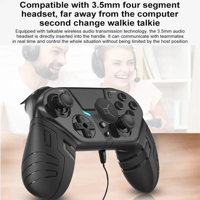 Wireless Joystick Controller with Customizable Direction Pad PS4 PS3 PC Mobile TV