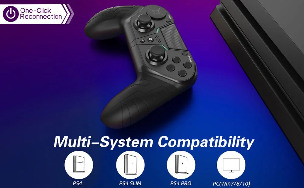 Wireless Joystick Controller with Customizable Direction Pad PS4 PS3 PC Mobile TV