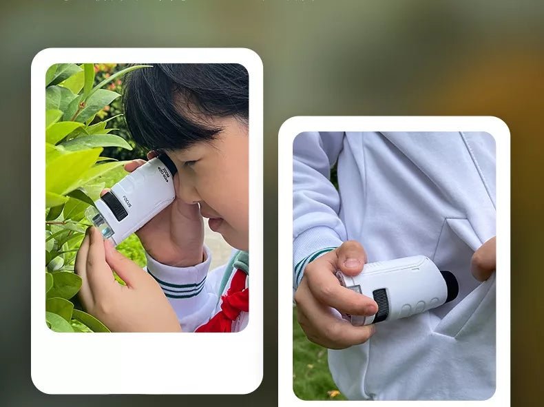 60-120x Educational Pocket LED Microscope Kit