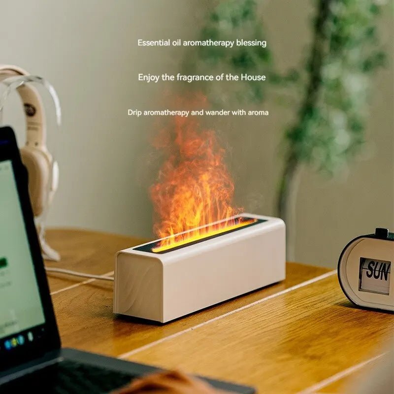 Fragrance USB Flame Diffuser with Colorful Simulation