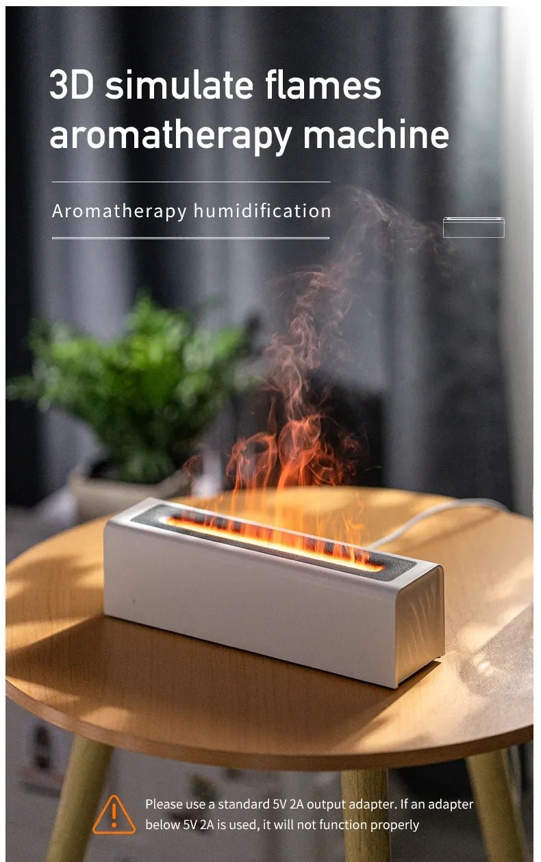 Fragrance USB Flame Diffuser with Colorful Simulation