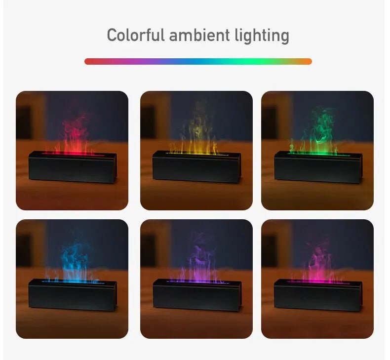 Fragrance USB Flame Diffuser with Colorful Simulation