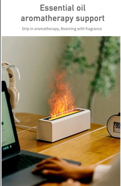 Fragrance USB Flame Diffuser with Colorful Simulation