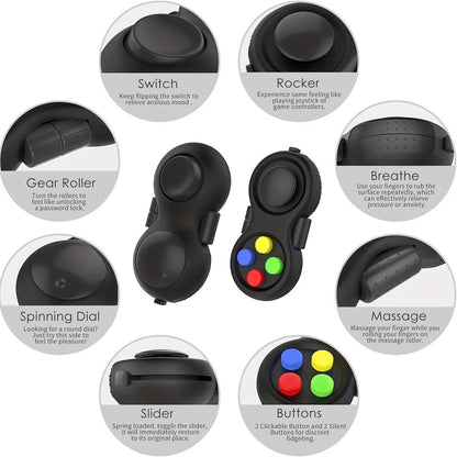 Controller Pad Stress Reliever Toy with multitude Fidgeting Functions