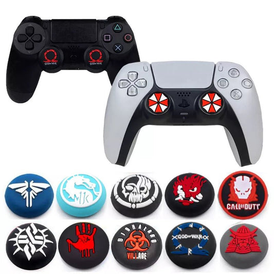 Cool Silicone Thumb Stick Grips Joystick Cap for Sony PS5 PS4 PS3 Xbox One Slim Series X/S Switch Pro