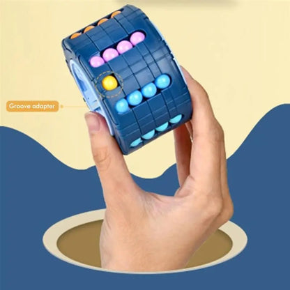 3D Cylindrical Puzzle Cube Stress Relieving Gyro Slide